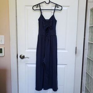 Roxy Blue Where You Move Strappy Sleeveless Midi Jumpsuit